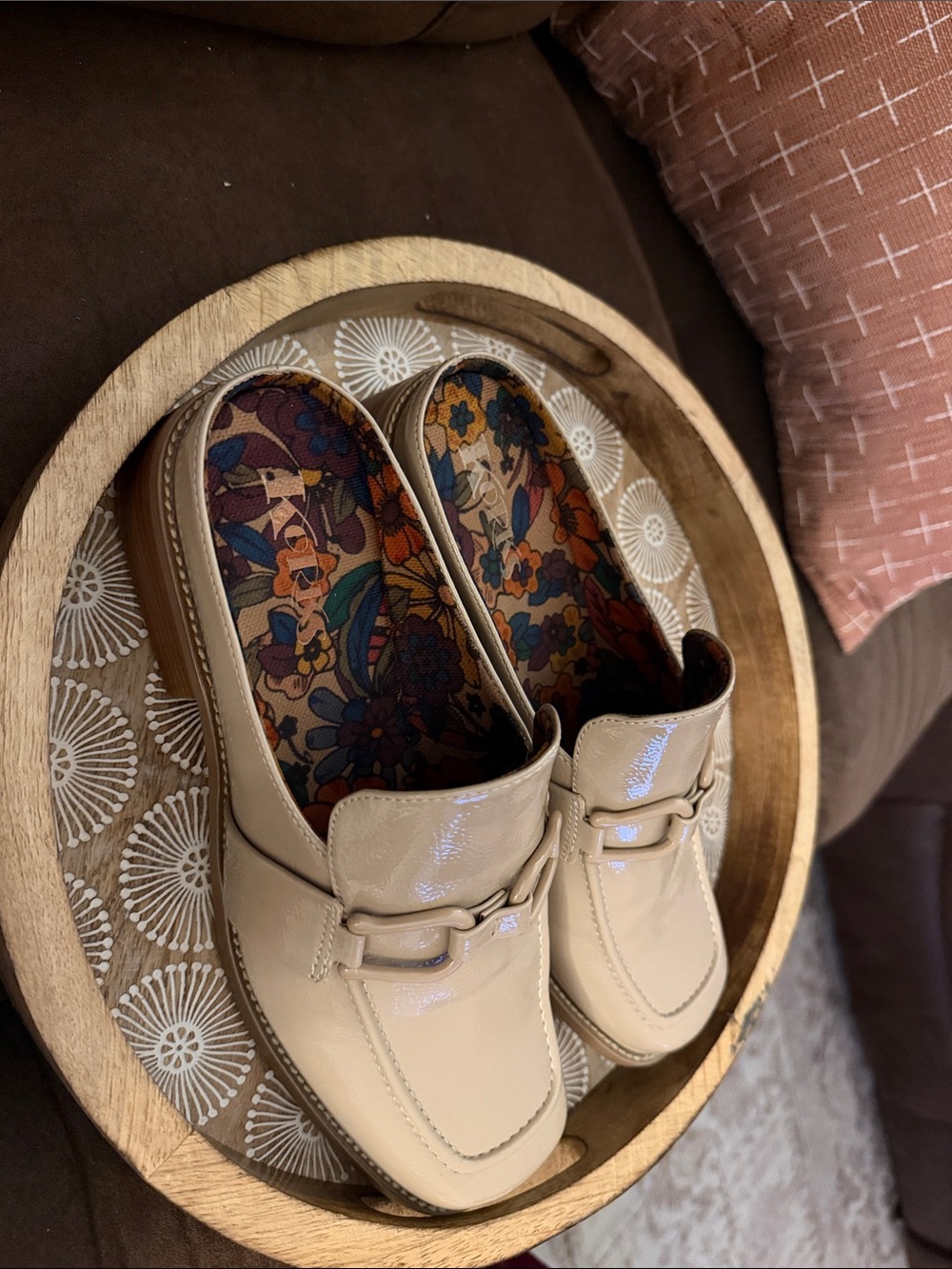 Korks Classic Cream Slip-On Loafer for Women
